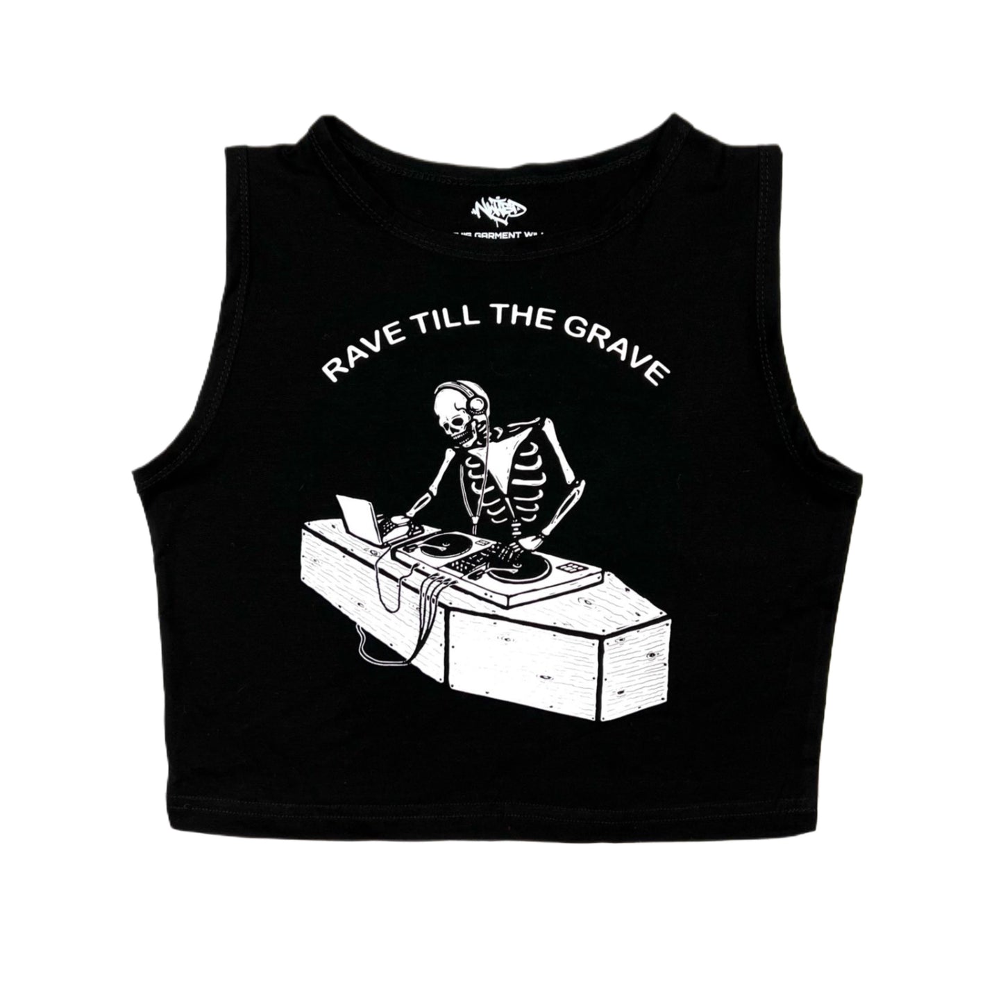 RAVE TILL THE GRAVE CROP TOP