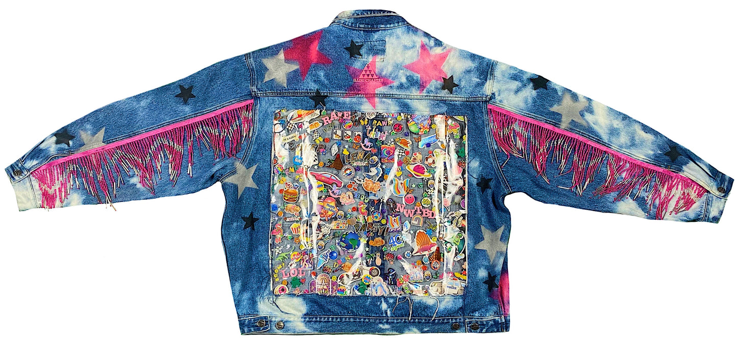 STICKER DENIM JACKET