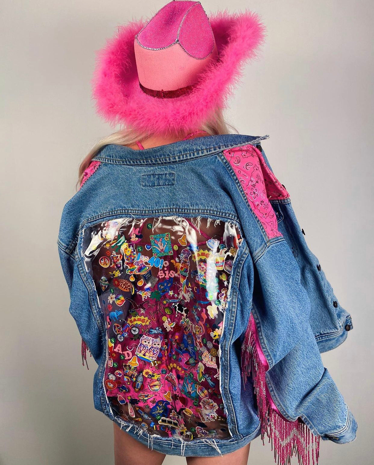 STICKER DENIM JACKET