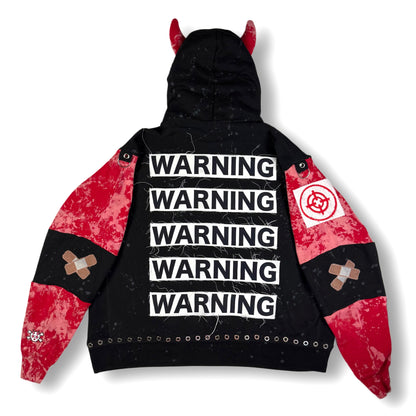 BLOODRAVE WARNING HOODIE