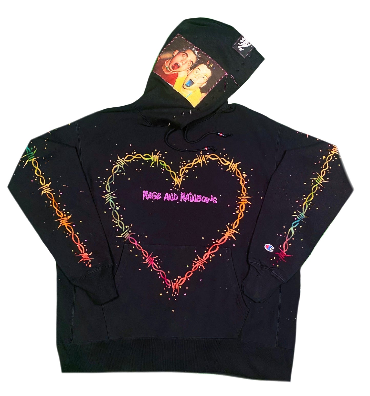 RAGE AND RAINBOWS HOODIE