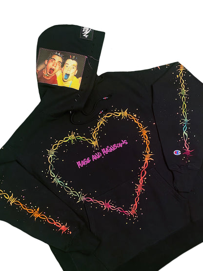 RAGE AND RAINBOWS HOODIE